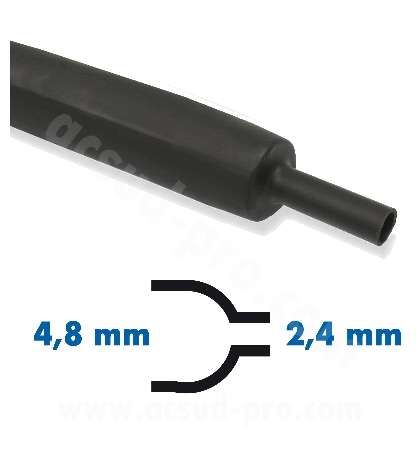 ROLLO DE 15 METROS DE FUNDA TERMORRETRÁCTIL 4.8-2.4 MM. R: 500063G