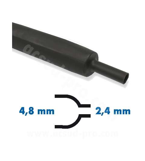 ROLLO DE 15 METROS DE FUNDA TERMORRETRÁCTIL 4.8-2.4 MM. R: 500063G