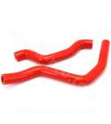 JUEGO DE MANGUITOS DE SILICONA RADIADOR HM 50 / FANTIC 50 COLOR ROJO CARENZI R: 093800E