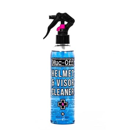 LIMPIADOR ANTIBACTERIANO DE LENTES Y CASCOS MUC-OFF HELMET & VISOR CLEANER BOTE 250 ML. R: 66401
