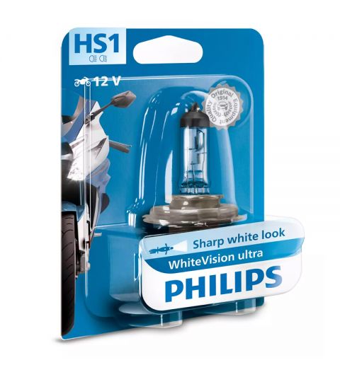 LAMPARA PHILIPS HALOGENA HS1 WHITEVISION ULTRA 12V R: 2012636WV