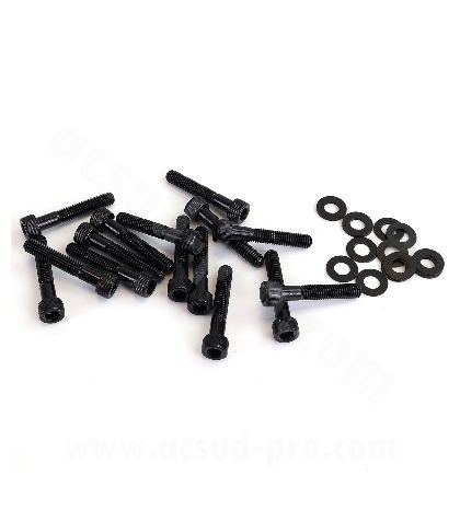 KIT TORNILLERIA CARTER PIAGGIO TYPHOON / NRG / VESPA LX - NEGROS - R: 171020A