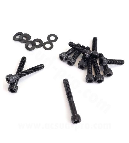 KIT TORNILLERIA CARTER APRILIA SR / YAMAHA NEOS / STUNT / SLIDER 50 CC. - NEGRO - R: 171000A