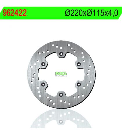 DISCO DE FRENO TRASERO YAMAHA YZ 125 86/97 - NG - R: 962422