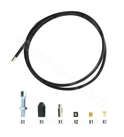 KIT REPARACIÓN UNIVERSAL CABLE DE EMBRAGUE (L: 1.30M + TORNILLOS CABLE) R: 160070C