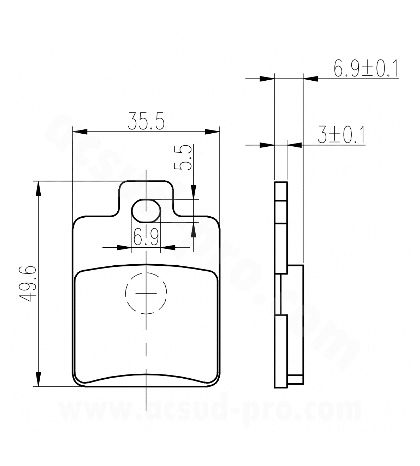 PASTILLAS PIAGGIO ET4 / ET2 / LX / ZIP / NRG / LIBERTY - PEUGEOT TWEET 125 CC / SYM SYMPHONY 50-125 CC R: 281916