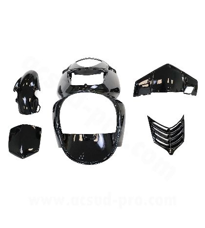 KIT CARROCERIA APRILIA SONIC 50 C.C. 1998-2008 NEGRO ( 5 PIEZAS ) R: 366312
