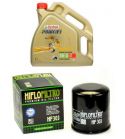 ACEITE 10W 40 CASTROL ( 4 LITROS ) + FILTRO ACEITE HF303 - HIFLOFILTRO - R: AC303