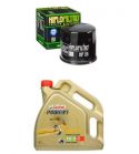 ACEITE 10W 40 CASTROL ( 4 LITROS ) + FILTRO ACEITE HF138 - HIFLOFILTRO - R: AC138