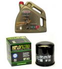 ACEITE 10W 50 RACING CASTROL ( 4 LITROS ) + FILTRO ACEITE HF303 - HIFLOFILTRO - R: ACR303