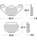 JUEGO PASTILLAS FRENO KYMCO AGILITY 125 R16 4T. - SBS - R: P135HF
