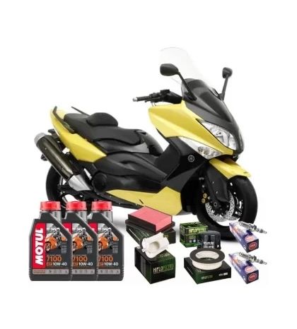KIT REVISIÓN YAMAHA TMAX 500 08-11 ACEITE+FILTROS+BUJIAS R: KR7B