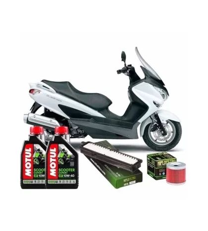 KIT REVISIÓN SUZUKI BURGMAN 125 (07-20) ACEITE, FILTRO DE AIRE Y ACEITE R: KSB125