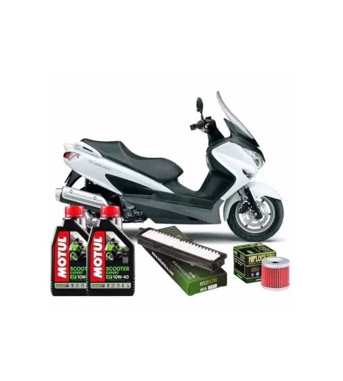 KIT REVISIÓN SUZUKI BURGMAN 125 (07-20) ACEITE, FILTRO DE AIRE Y ACEITE R: KSB125