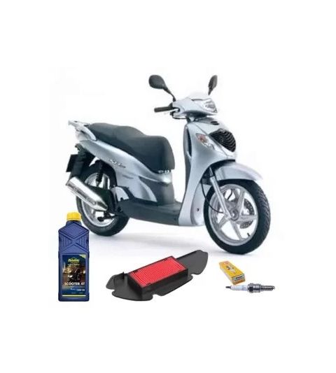 KIT REVISION HONDA SH125 01-12 ACEITE+FILTRO AIRE+BUJIA R: SH12
