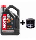 MOTUL 7100 ( 10W-40 4L. ) + FILTRO DE ACEITE HF204 HIFLOFILTRO R: 1040204