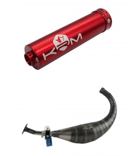 ESCAPE DERBI E2, E3, E4, KRM PRO RIDE 100 / 115 C.C SILENCIADOR ROJO R: E11NJ
