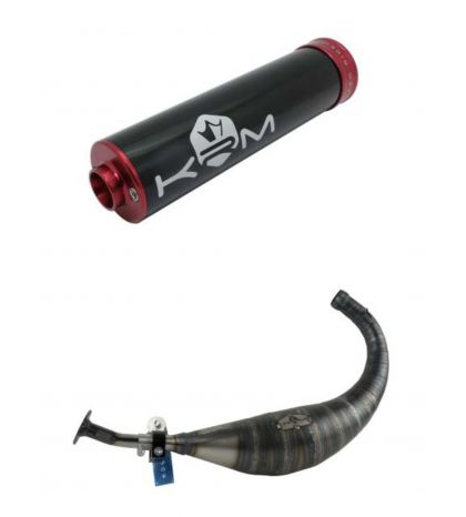 ESCAPE MINARELLI AM 6 KRM PRO RIDE 100 / 115 C.C SILENCIADOR NEGRO-ROJO R: E12NR