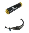 ESCAPE MINARELLI AM 6 KRM PRO RIDE 100 / 115 C.C SILENCIADOR NEGRO-ORO R: E12OR