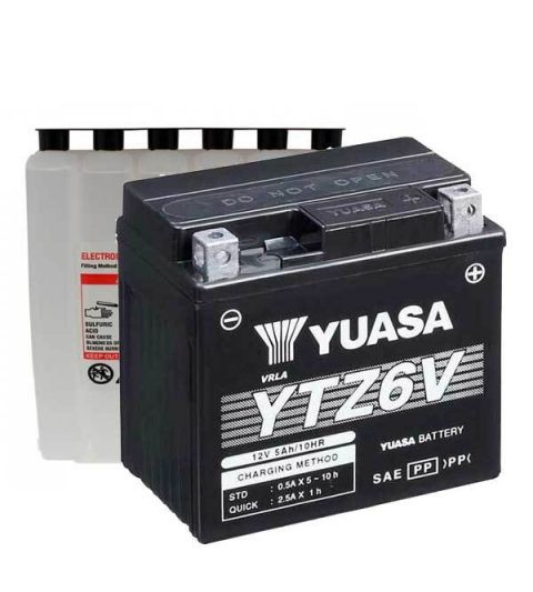 BATERÍA YUASA YTZ6-V PRECARGADA R: 0606851Y