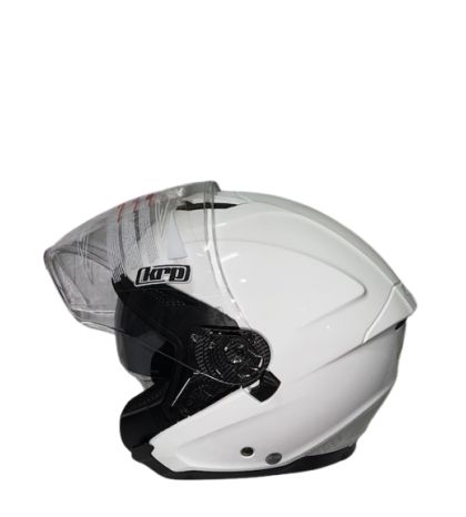 CASCO DEMI JET CON VISOR SOLAR ( TXL ) BLANCO-BRILLO OF669 KRP R: 125TXL