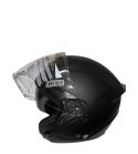CASCO DEMI JET CON VISOR SOLAR ( TM ) NEGRO-MATE OF669 KRP R: 124TM