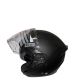CASCO DEMI JET CON VISOR SOLAR ( TS ) NEGRO-MATE OF669 KRP R: 124TS