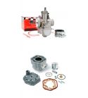 EQUIPOMOTOR AIRSAL 80 C.C. PISTÓN 50 MM. DERBI SENDA ( MOTOR PIAGGIO E3 / E4 ) + CARBURADOR 30 BRK R: 0108435030