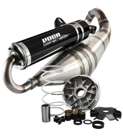 KIT ESCAPE VOCA SABOTAGE V2 50//70 C.C. + VARIADOR MINARELLI JOG RR / AEROX MALOSSI MULTIVAR R: 45166.517075