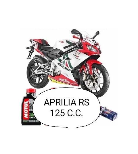 KIT REVISIÓN APRILIA RS125 BUJÍA + FILTRO + ACEITE R: AP125K