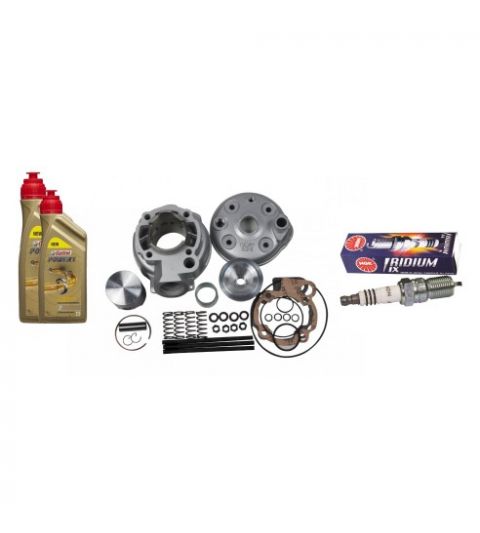 EQUIPOMOTOR AM6 ITALKIT 86 CC. DIÁMETRO PISTÓN 50 MM. CARRERA 44 + 2 LITROS POWER 1 RACING + BUJÍA IRIDIUM R: KUL96