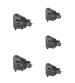 PACK ( 5 ) FILTROS DE AIRE COMPLETO MINARELLI HORIZONTAL AEROX 50 / JOG RR 50 R: 1140425