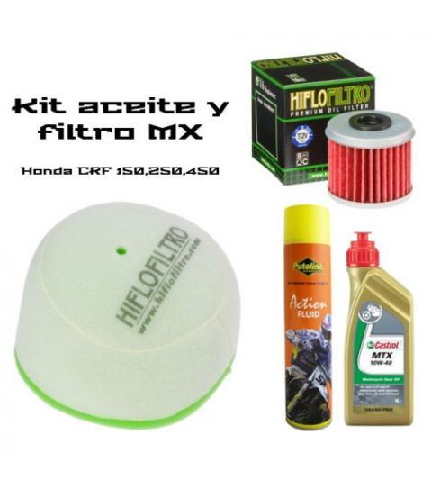KIT ACEITE + FILTROS CRF 150,250, 450 R: KHF116