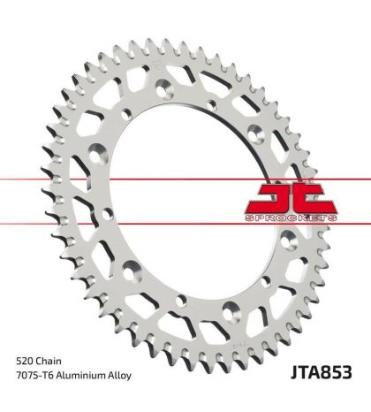 CORONA ARRASTRE 52 Z. YAMAHA YZ 125 CC. ALUMINIO R: JTA853-52
