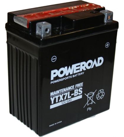 BATERÍA POWEROAD YTX7-LS MF ( SIN MANTENIMIENTO ) R: PB049