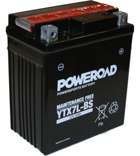 BATERÍA POWEROAD YTX7-LS MF ( SIN MANTENIMIENTO ) R: PB049