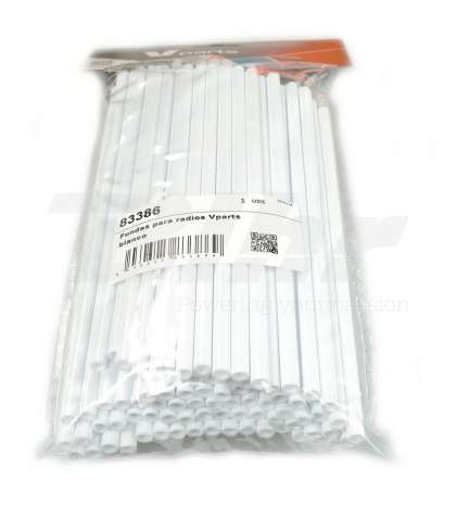 JUEGO FUNDA RADIOS COLOR BLANCO 2 RUEDAS R: 83386