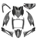 KIT DE PLASTICOS YAMAHA JOG RR 50 C.C. GRIS NARDO (9 PIEZAS) R: 366872