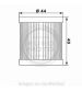 FILTRO DE ACEITE SUZUKI BURGMAN 125/150 - MEIWA - R: F268131