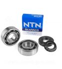 KIT RODAMIENTOS ( NTN 6204 TN9 C4 ) + RETENES CIGUEÑAL YAMAHA AEROX 50 / JOG 50 RR R: 100005
