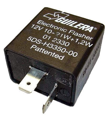 RELE INTERMITENCIA 12V 21WX2+3,4W 2 TERMINALES YAMAHA VIRAGO 250, CYGNUS 125 - SGR - R: 04127765