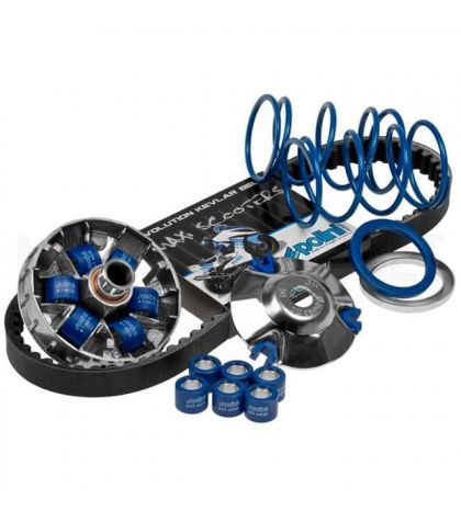 KIT VARIADOR CON CORREA PIAGGIO SCOOTER - CARTER LARGO - POLINI R: 241.672.2