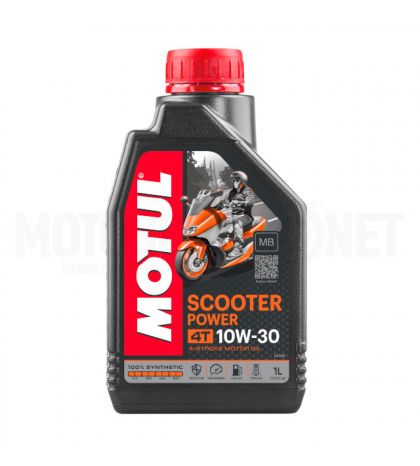 MOTUL SCOOTER 4T POWER 10W-30 MB ( ENVASE 1 LITRO ) R: 105936