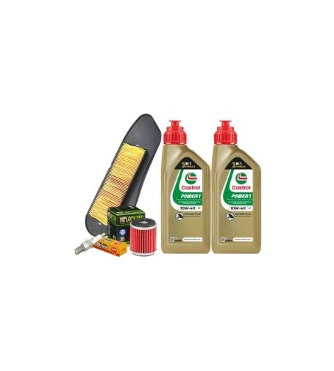 KIT REVISIÓN YAMAHA X-CITY/ X MAX 125 CASTROL10W40, FILTRO ACEITE, AIRE Y BUJÍA R: KY125