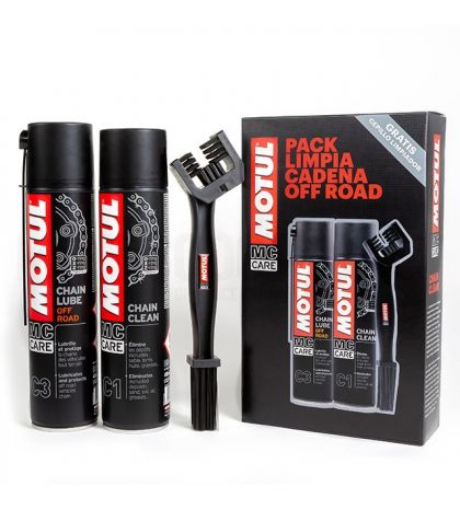 PACK LIMPIEZA CADENA MOTUL OFF ROAD FACTORY LINE ( C3+C1+CEPILLO ) R: 109918