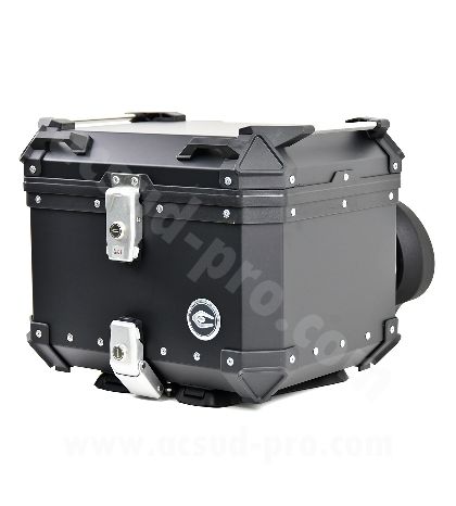 BAULETE COOCASE ALUMINIO SERIE 45 LITROS CON RESPALDO AJUSTABLE ( INCLUYE PLATINA ) NEGRO R: 549070O