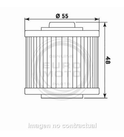 FILTRO DE ACEITE APRILIA PEGADO 660 05/10, YAMAHA SR 250 79/96 - MEIWA - R: F268145