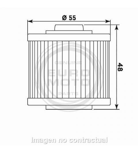 FILTRO DE ACEITE APRILIA PEGADO 660 05/10, YAMAHA SR 250 79/96 - MEIWA - R: F268145