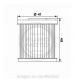 FILTRO ACEITE MEIWA DAELIM NS 125 C.C. R: F268168