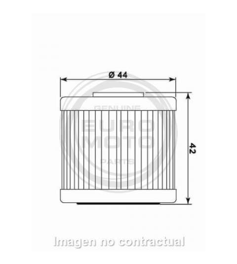 FILTRO DE ACEITE KYMCO SUPER DINK 125 99 - MEIWA - R: F268566